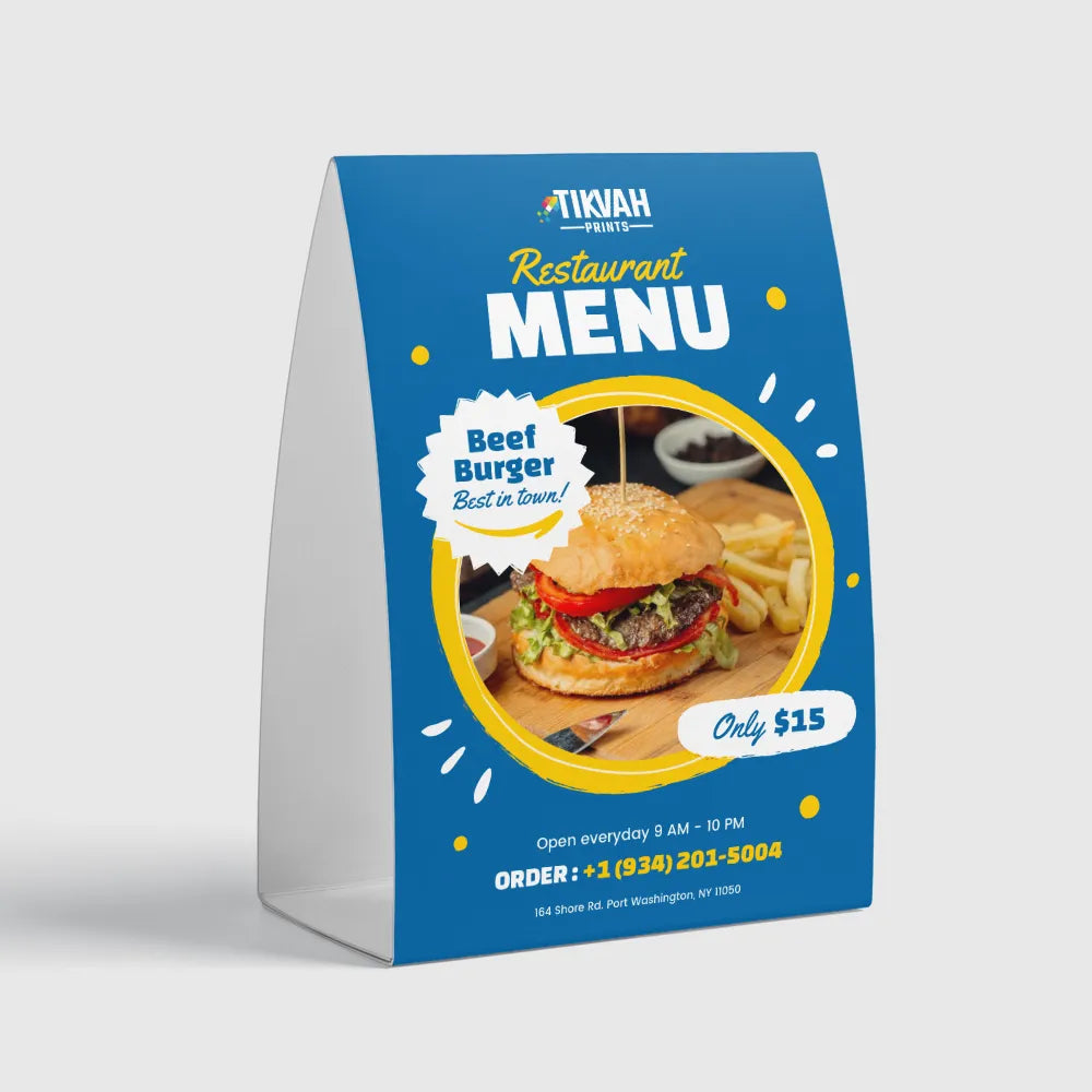 Double Sided Table Tents
